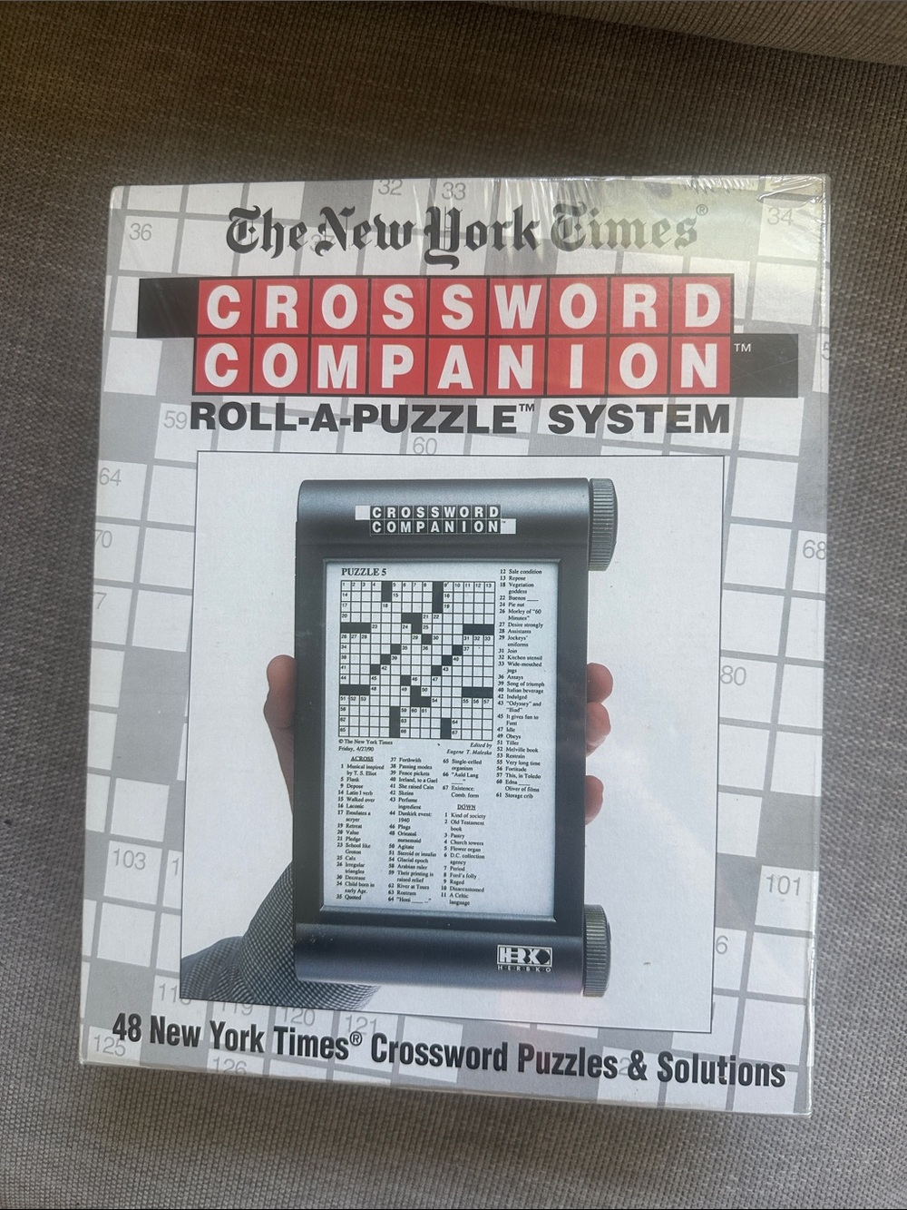 The New York Times Crossword Companion Roll-A-Puzzle System 1994 Game - Picture 2 of 5